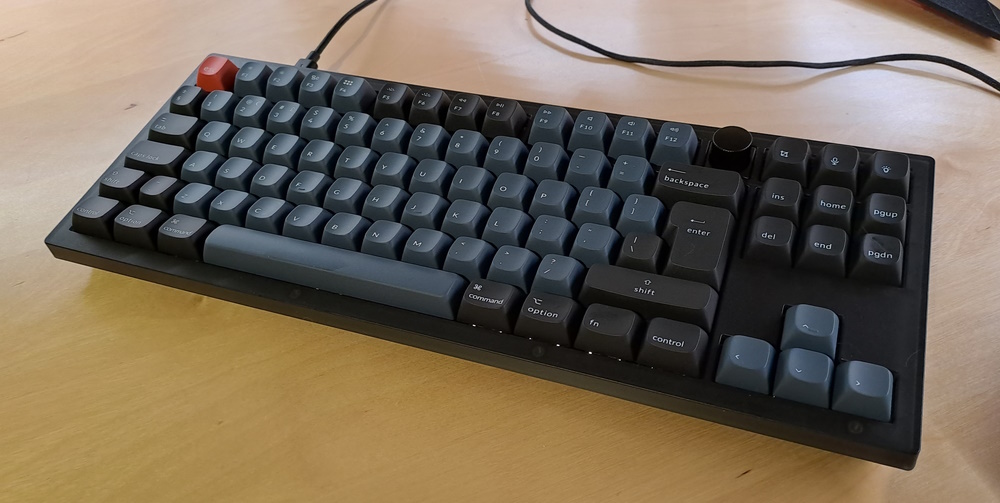 The original Keychron V3 with the original keycaps.